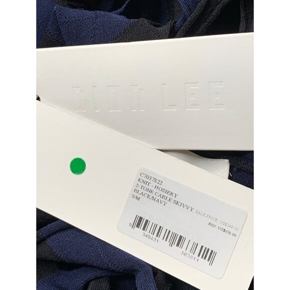 Dion Lee Knit 2-Tone Cable Skivvy S/M Open Weave Mock Neck Sweater RZ10412 - Picture 5 of 11